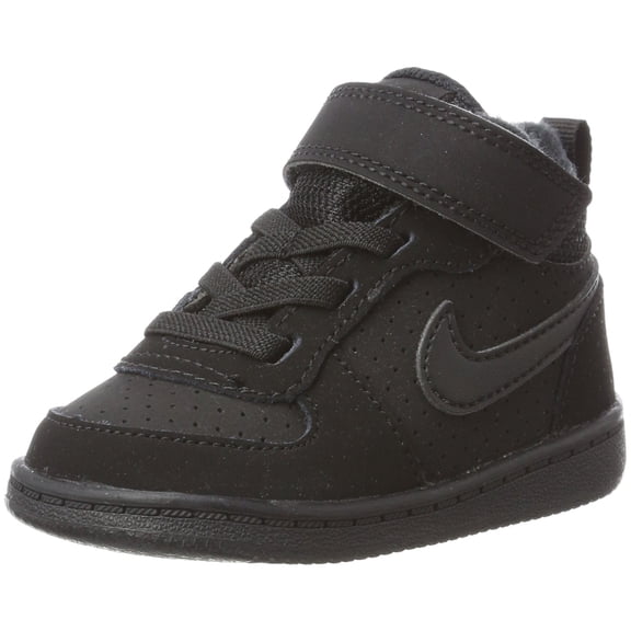 NIKE 870027-001 : Toddlers Court Borough Mid (TDV) Black/Black Basketball Shoe (8 M US Toddler)