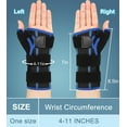 thumbnail image 6 of TISMOD Quick Wrap Wrist and Thumb Brace - Wrist Brace with Thumb Support for Thumb Spica Splint, Dequervains Tendonitis Wrist Brace with Thumb Stabilizer (Left Hand ), 6 of 6