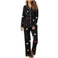 thumbnail image 2 of Hueook 2 Piece Sets for Women's Valentine's Day Printed Pajama Set for Daily Home Wear with Pocket Multicolor L, 2 of 7