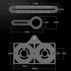 thumbnail image 1 of Localizador De Orificios Para Tejas Regla de ángulo de aleación de aluminio de 12 pliegues, regla de medición fija, localizador de orificios para azulejos Ndcxsfigh Para estrenar, 1 of 8