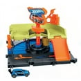 thumbnail image 3 of Hot Wheels City Downtown Playset 2-Pack, Includes 2 Tracks & 2 Cars, 24" x 18" x 12", Plastic, 3 of 5