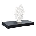 thumbnail image 3 of WELLAND 24 inch Mission Floating Shelves Wall Mounted Shelves Display Rack, 23 3/4"L x 9 1/4"D x 2"T, Black, 3 of 5
