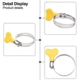 thumbnail image 4 of 10 Pcs 10-38mm Poignée en Plastique Jaune Réglable Pince à Tuyau 25-38mm 10 Pcs, 4 of 9
