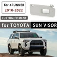 thumbnail image 2 of Right Passenger Side Car Sun Visor With Makeup Mirror With Light For Toyota 4Runner 2010-2022, Replacement OEM 74310-35B01-light Grey, 2 of 6