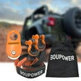 thumbnail image 6 of Kojooin Off Road Recovery Kit - Heavy Duty 10 Ton Snatch Block Pulley with 3/4" D Ring Shackles, 3" x 8' Tree Saver Strap, and Storage Bag, 6 of 7