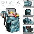 thumbnail image 5 of Travel Cooler Bag - Teal Gold Marble Camping Beer Cooler Backpack with Bottle Opener- Waterproof Insulated Picnic Backpacks - Cooler Bag for Beach, 5 of 6