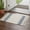 Blue, variant on Abstract Geometric Blue Stripe Kitchen Runner Rug 2'x4', White Backdrop Washable Rug with Tassels, Non Slip Woven Cotton Bathroom Rugs Hallway Carpet for Foyer Bedroom Entry Back Door Decor