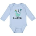 thumbnail image 3 of Inktastic First Birthday Dinosaur Party 1 Year Old Boys or Girls Long Sleeve Baby Bodysuit, 3 of 5