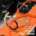 thumbnail image 3 of Asuwish Compatible with Samsung Galaxy S26 Plus S26+ 5G Phone Case Slide Camera Cover Tempered Glass Screen Protector Stand Ring Holder Rugged Slim Cell for S26plus 26S + S 26 26+ Women Men Orange, 3 of 10