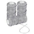 thumbnail image 1 of Rolls Metallic Elastic Cords Stretch Cord Ribbon Metallic Tinsel Cord Rope for Craft Making Gift Wrapping (1.5mm*100m/Roll), 1 of 6