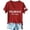 c-260Wine366, variant on CUSTG T-Shirts Fashionable Casual Independence Day Printed Short Sleeved V-Neck T Shirt Tops For Women 1776-2026 Celebrate America's 250th Anniversary Fashionable Streetwear