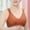G, variant on DuoJiaJ Soft Cotton Front Buckle Middle Aged And Elderly Underwear Women Smooth No Underwire Wide Strap Vest Type New Large Size Bra T-Shirt Bras Multicolor