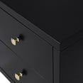 thumbnail image 3 of Camden Isle Wooden 2 Drawer Nightstand in Black, 3 of 5