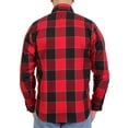 thumbnail image 2 of Hot Leathers FLM2019 Men's Red Black and Gray Long Sleeve Flannel Shirt X-Large, 2 of 5