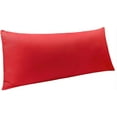 thumbnail image 1 of Body Pillow Cover, Pillowcase, 100% Brushed Microfiber, Soft and Cozy, Envelope Closure, for Adults Pregnant Women, 20" x 54", Red, 1 of 6