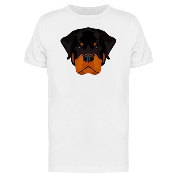 Cool Rottweiler Dog Head Cartoon Tee Men's -Image by Shutterstock