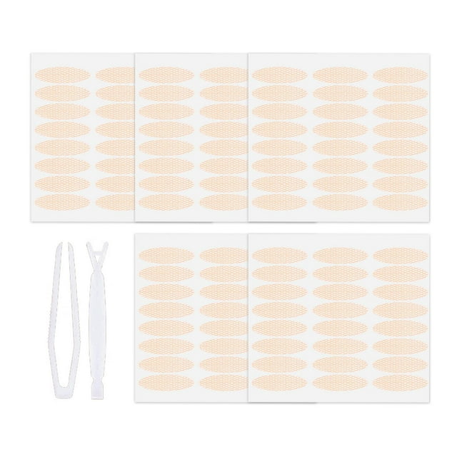 240pcs Invisible Double Eyelid Tape With Fork Mesh Self-Adhesive Eyelid Stickers Waterproof