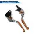 thumbnail image 5 of Short Long Brake Clutch Levers for Kawasaki VERSYS 650 2015-2023 Adjustable Motorcycle Handlebar Brake Lever Aluminum Alloy Titanium Handle Orange End, 5 of 6