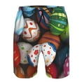 thumbnail image 3 of Adobk Easter Egg Print Men's Swim Trunks Hawaiian Bathing Suit Swimsuits Beach Shorts with Pockets-3X-Large, 3 of 6