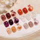 thumbnail image 2 of Set de esmaltes de uñas en gel GAOY Jelly Brown, 6 colores, 6,5 ml, para salón, bricolaje, 2 of 6