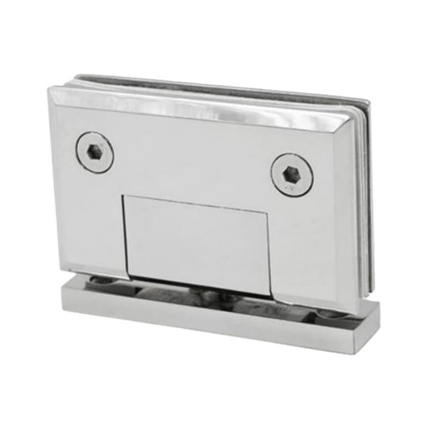 Bisagra para puerta de cristal, puerta de ducha de cristal, puerta metálica práctica para baño (superior e inferior) Hipotenusa pulida