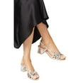 thumbnail image 4 of Good For The Sole Womens Candy Lattice Sling Back Medium Block Heel Sandals, 4 of 4
