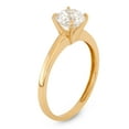 thumbnail image 2 of 10k gold solitaire cubic zirconia ring, 2 of 2