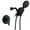 Black, variant on Boyel Living 5 Spray Mode Fixed Shower Head with Handheld Shower Head for Bathroom Dual Shower Head System Shower Faucet Set Black