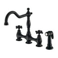 thumbnail image 2 of Gerber D404457BS Opulence 2-Handle Bridge Kitchen Faucet w/ Spray (Stainless Steel), 2 of 4