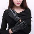 thumbnail image 3 of Leather Gloves for Men,Winter Sheepskin Leather Driving Gloves,Touchscreen Wool Fleece Lined Warm Gloves for Gift, 3 of 8