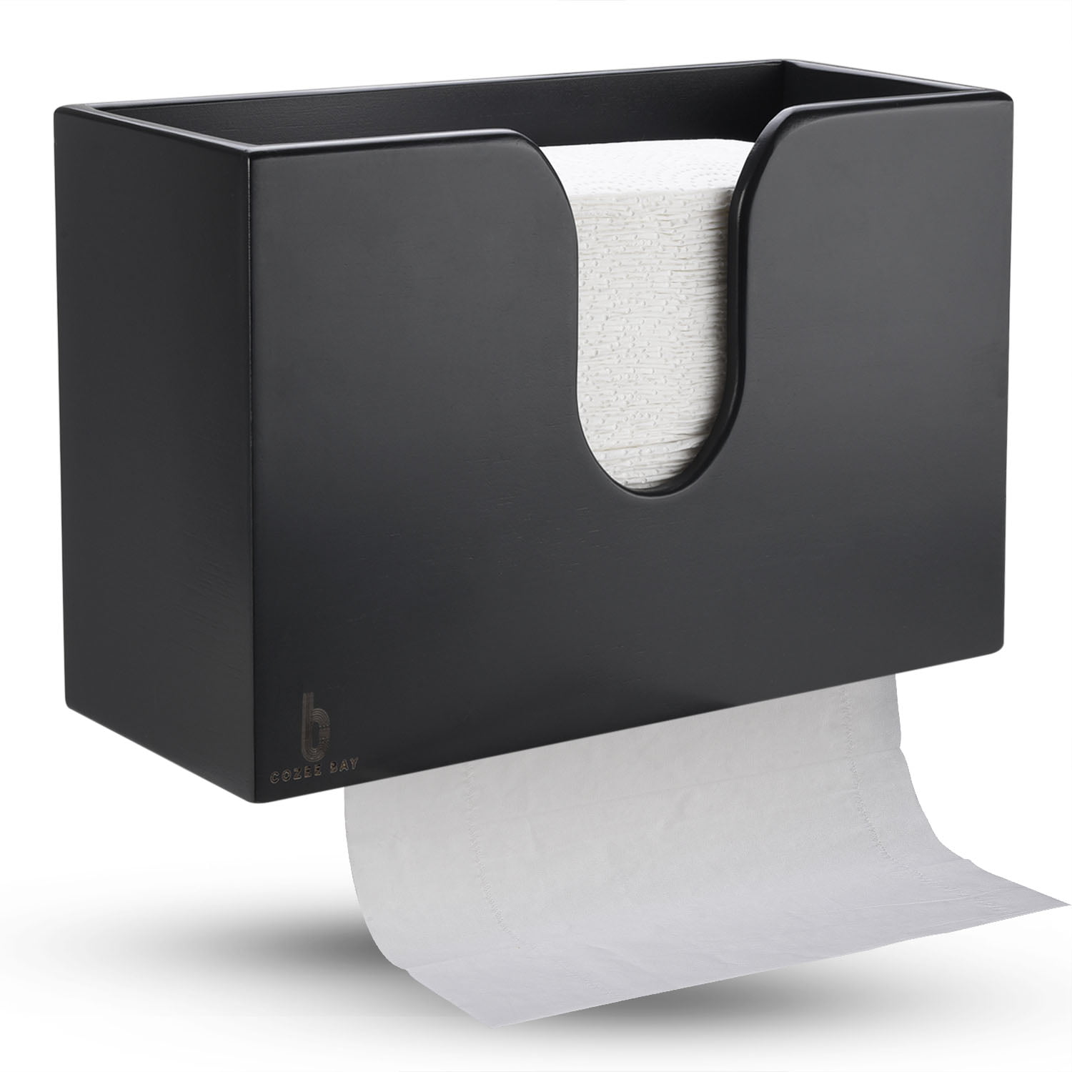 Details about  / mDesign Wall Mount 2 Pieces Black Under Cabinet Paper Towel Holder