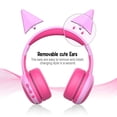 thumbnail image 2 of Auriculares Bluetooth Gorsun Para Niños Con Micrófono Inalámbricos Estéreo Over-Ear Rosa, 2 of 3