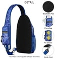 thumbnail image 2 of Aesthetic Colorful Sling Bag – Vintage Boho Floral Crossbody Backpack, Lightweight Travel Daypack with Adjustable Strap & Multi-Pocket Design, 2 of 5
