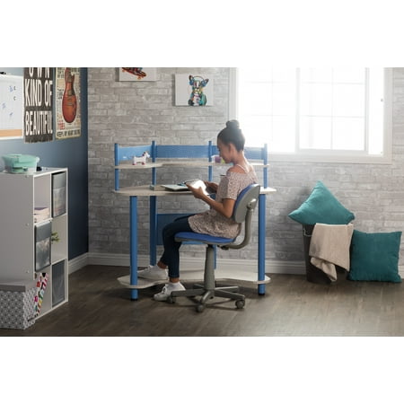 Calico Designs - Study Corner Computer Desk - Blue/Gray