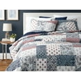 thumbnail image 2 of Hometrends Patchwork 3pc Quilt Set, 2 of 2