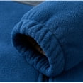 thumbnail image 4 of ZCFZJW Men's Polar Fleece Sherpa Lined Jacket Color Block Print Long Seeve Thick Warm Full Zip Up Jacket Soft Outwear Winter Coat with Zipper Pocket Blue XXL, 4 of 9
