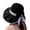 Black, variant on Rodiuiu Wide Brim Straw Sun Hat, with Breathable Hollow Knit Design, Foldable Summer Beach Hat, for Travel And Vacation