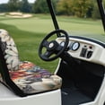 thumbnail image 6 of Pzuqiu Golf Cart Bench Seat Covers, Compatible with Outdoor Golf Carts, Golf Cart Seat Covers Suitable for Club Car Precedent Ezgo Golf Cart Car Accessories, Flower Pattern, 6 of 9