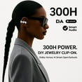 thumbnail image 2 of Audífonos Inalámbricos Bluetooth 6.0 con Clip, Audífonos Abiertos con Cancelación de Ruido ENC con Lazo Desmontable y Accesorios de Diamantes de Imitación, Regalo de Joyería para Mujer – Blanco, 2 of 10