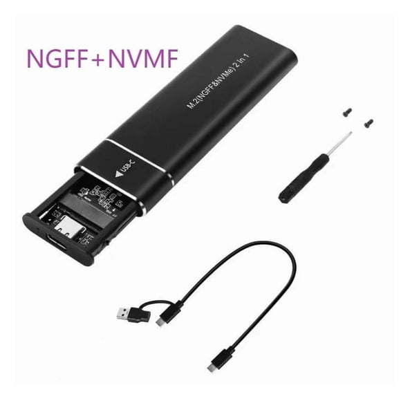 Gabinete SSD M2 NVMe USB3. Caja de disco duro de almacenamiento externo 10 Gbps PCIe SSD Box