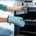 thumbnail image 2 of Cute Shiba Inu Kitchen Oven Mitt and Pot Holder Sets 2 Pcs for Baking, Cooking and Grilling, Heat Resistant Up To 392 °F, 2 of 7