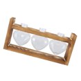 thumbnail image 3 of Vase, Natural Wood Innovative Flower Pot    Air Permeability  For Home For Office For Living Room 3 Heart-Shaped Bottles, 3 of 8