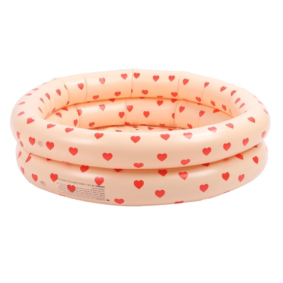Infant Wading Pool, Heart Pattern Kids Paddling Pool Safe Vintage Thicken for Home
