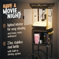 thumbnail image 3 of Nostalgia Appliances Popcorn Cart Vintage Movie Theatre Popcorn Machine, Black, 3 of 10