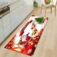 thumbnail image 2 of Christmas Area Rugs Flannel Runner Rug Washable Non Slip Christmas Santa Reindeer Snowflake Floor Runner Area Rug Doormats Living Room Bedroom (19.69"*31.50"),A17, 2 of 2