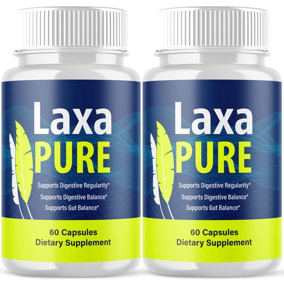 Laxa Pure Gut Health Pills Advanced Formula Digestion Support LaxaPure 120 Capsules