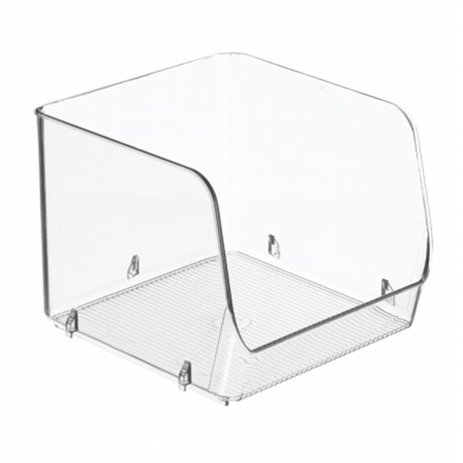 Clear Stackable Storage Bin, Medium