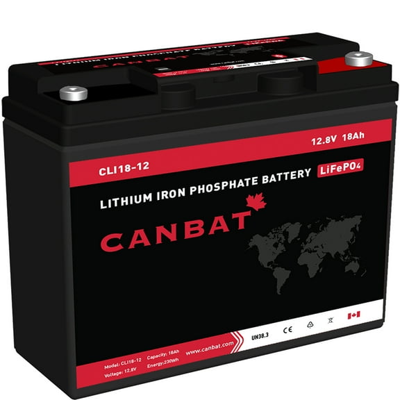 12V 18Ah Lithium Battery (LiFePO4)