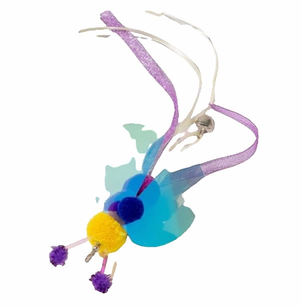 Set interactivo de varitas para gatos Super ventosa • 2 varitas 6 recargas de plumas • Juguete automático 3 en 1 • Juego de ejercicio para suelo en pared fuerte