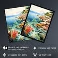 thumbnail image 3 of Great Barrier Reef Watercolour Painting Australia Bright Coral Garden Seascape Extra Large XL Wall Art Poster Print, 3 of 5